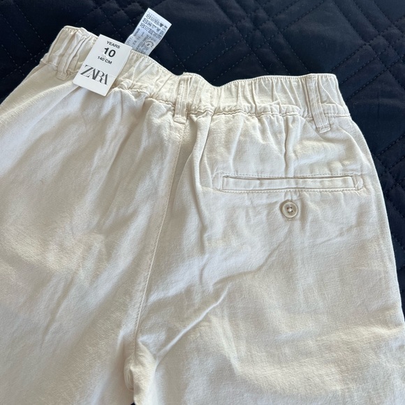 BWT ZARA linen boys bottoms beige color - Picture 7 of 7